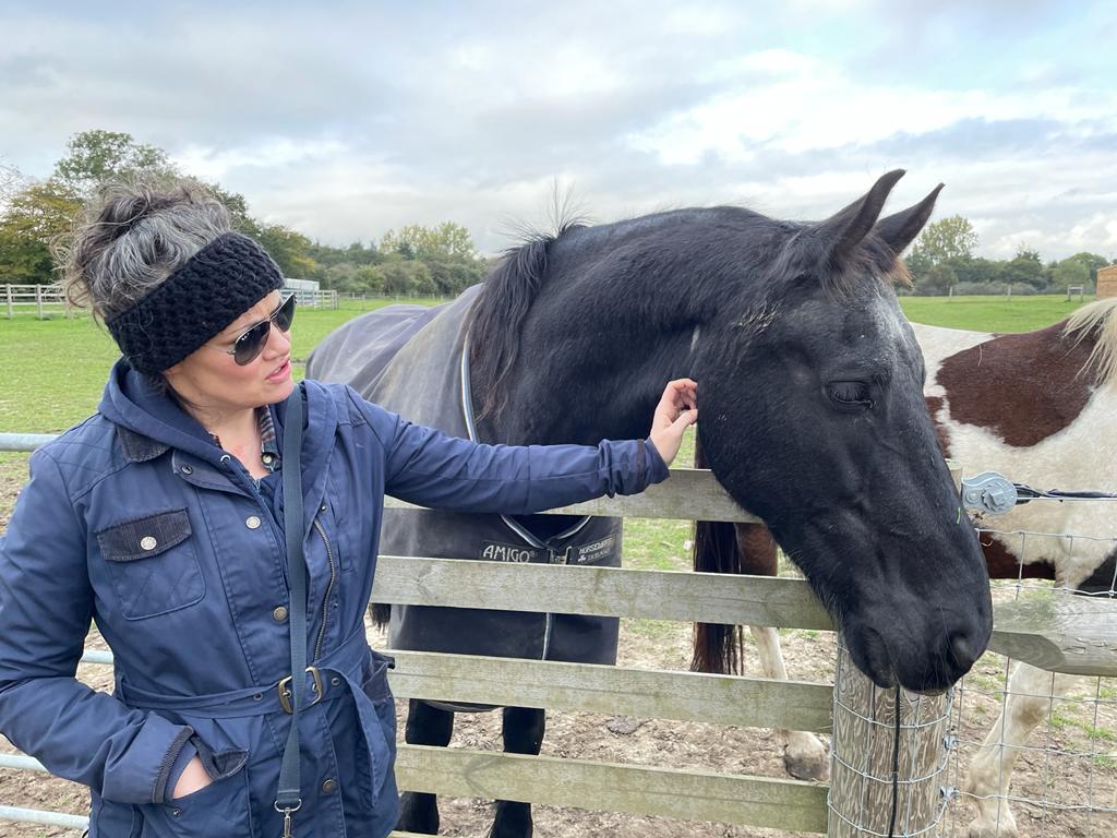 Kat with a horse